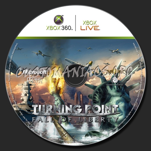 Turning Point: Fall of Liberty dvd label