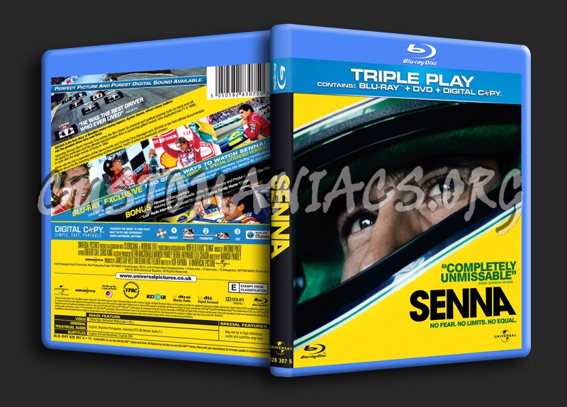 Senna blu-ray cover