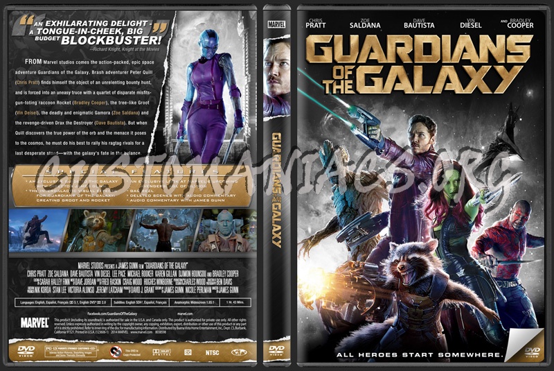 Guardians of the Galaxy dvd cover