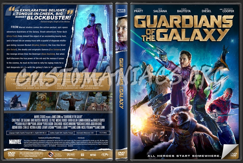 Guardians of the Galaxy dvd cover