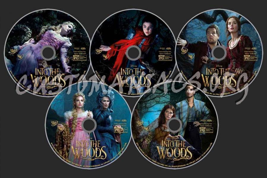 Into the Woods (2014) dvd label