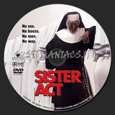 Sister Act dvd label