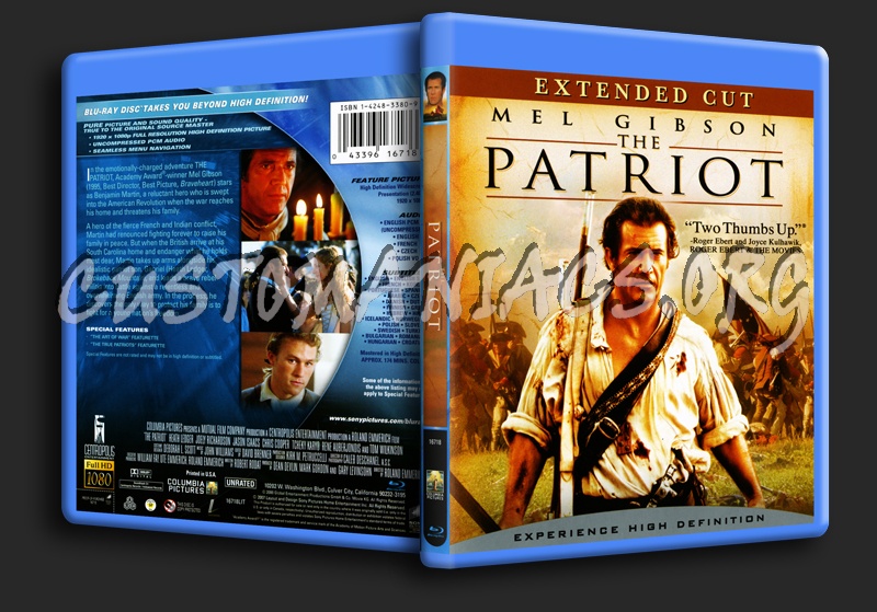 The Patriot blu-ray cover