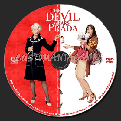 The Devil Wears Prada dvd label