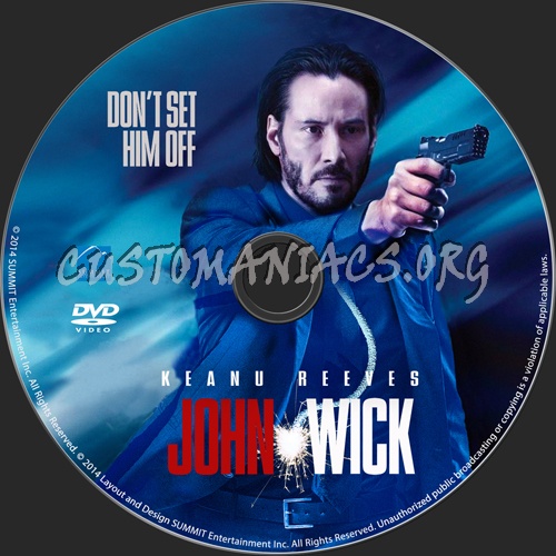 John Wick dvd label