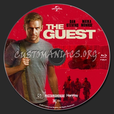 The Guest (2014) blu-ray label
