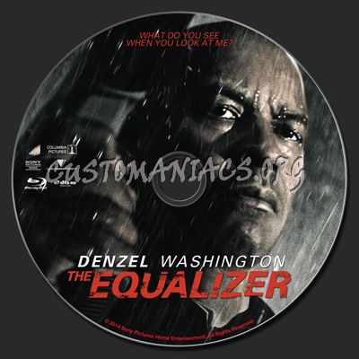 The Equalizer (2014) blu-ray label