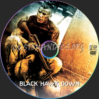 Black Hawk Down dvd label