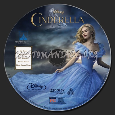 Cinderella (2015) blu-ray label