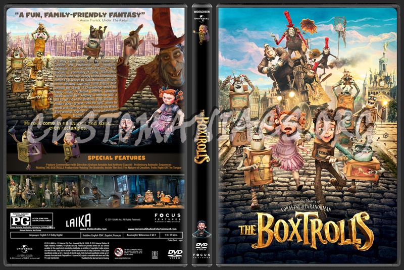 The Boxtrolls dvd cover