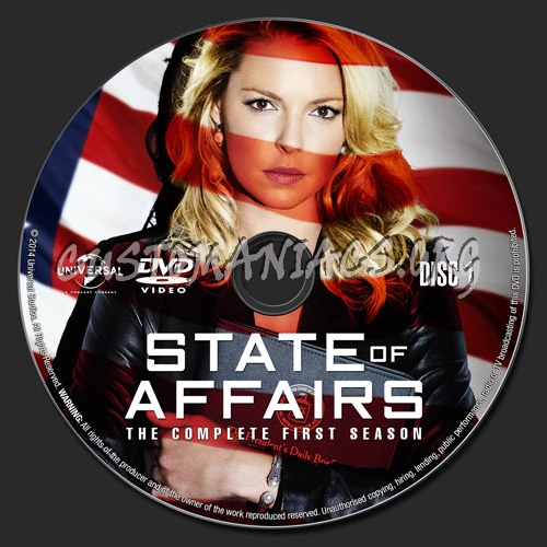 State of Affairs Season 1 dvd label