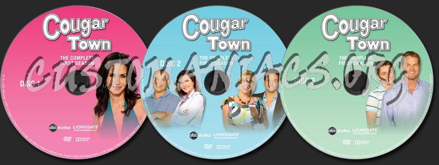 Cougar Town Season 1 dvd label