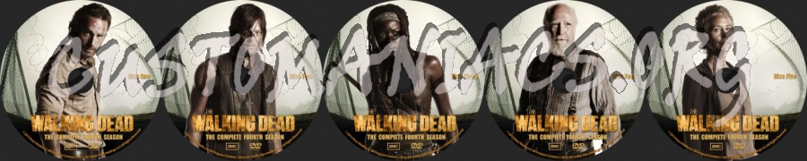 The Walking Dead Season 4 dvd label