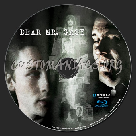 Dear Mr Gacy blu-ray label