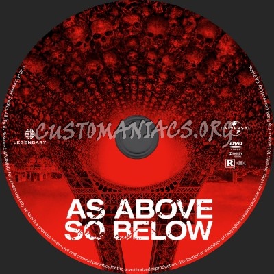 As Above, So Below dvd label