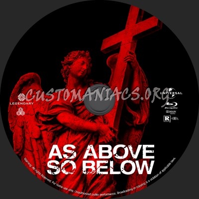 As Above, So Below blu-ray label