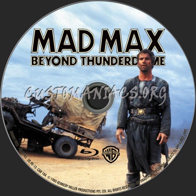 Mad Max Beyond Thunderdome blu-ray label