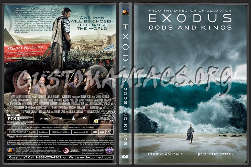 Exodus: Gods And Kings dvd cover