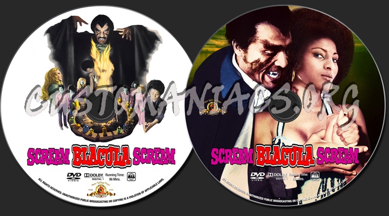 Scream Blacula Scream dvd label