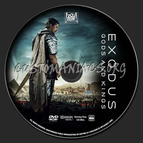 Exodus: Gods and Kings dvd label