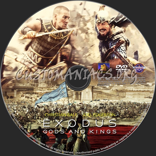 Exodus Gods and King dvd label