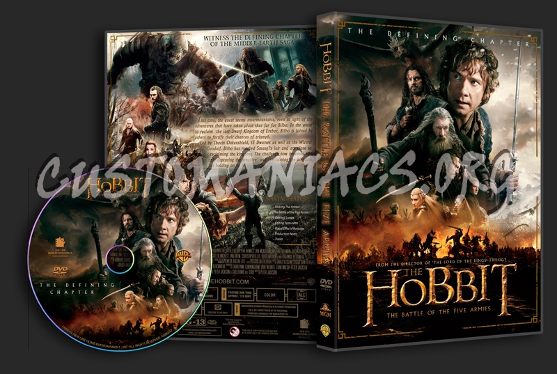 The Hobbit: The Battle of the Five Armies dvd cover