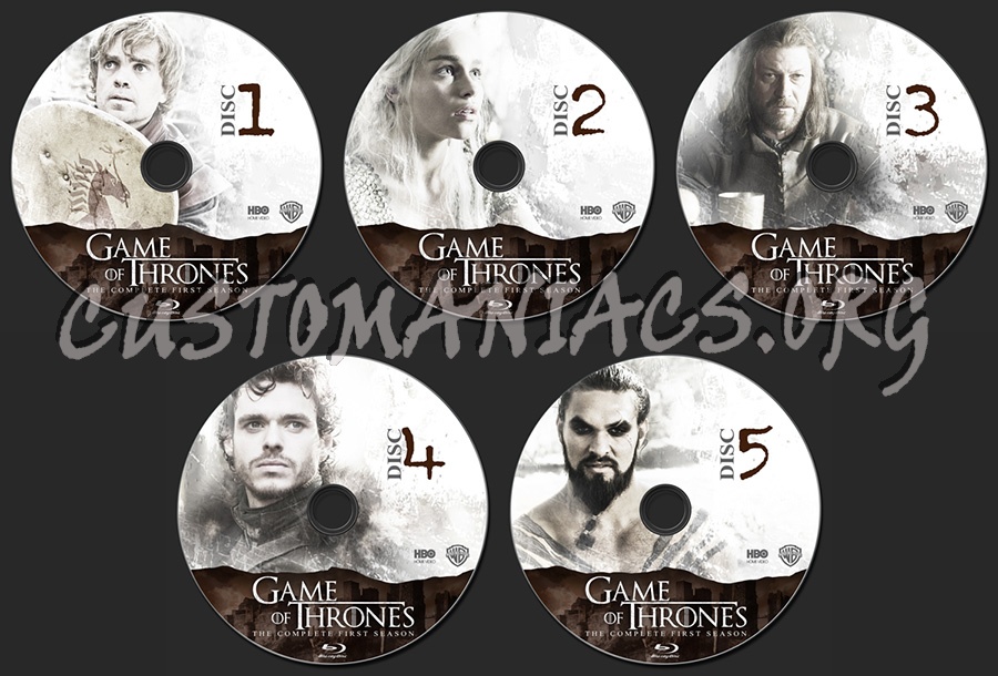 Game of Thrones Season 1 blu-ray label