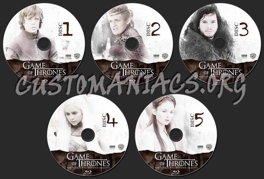 Game of Thrones Season 2 blu-ray label