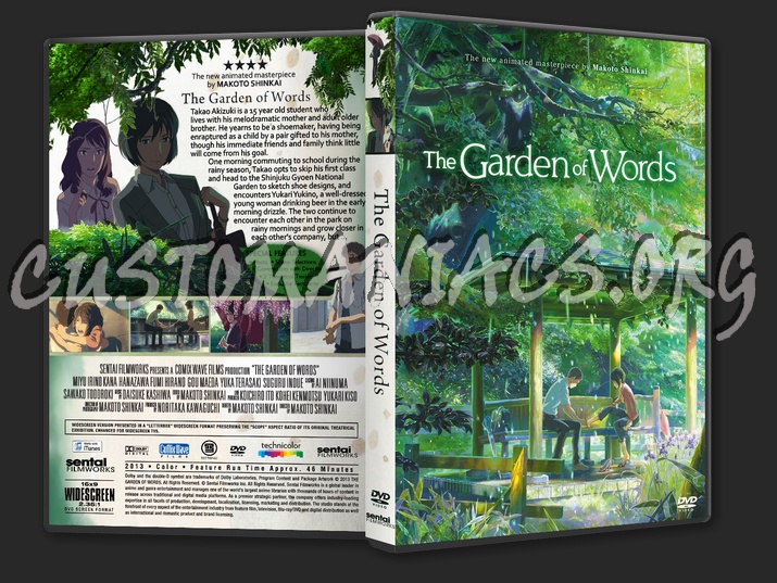 The Garden Of Words dvd cover