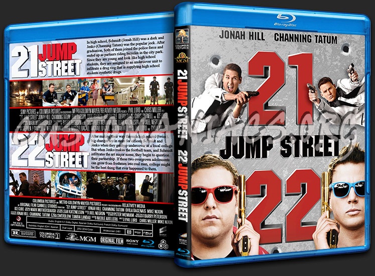 21 Jump Street / 22 Jump Street Double blu-ray cover