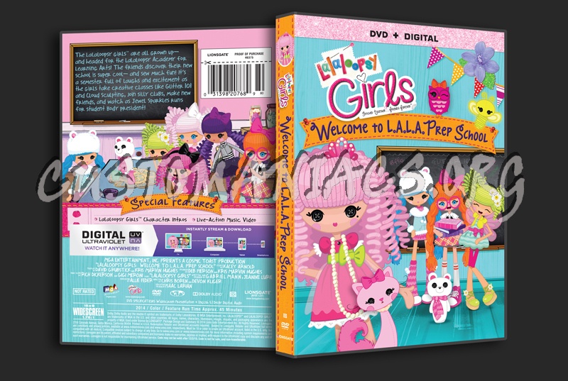 Lalaloopsy Girls Welcome to L.A.L.A. Prep School dvd cover