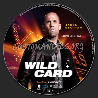Wild Card blu-ray label