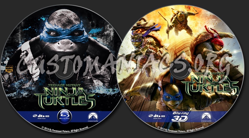 Teenage Mutant Ninja Turtles blu-ray label