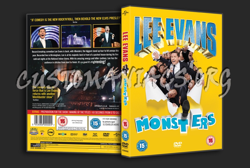 Lee Evans Monsters dvd cover