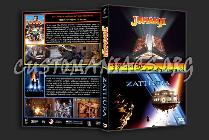 Jumanji / Zathura Double Feature dvd cover