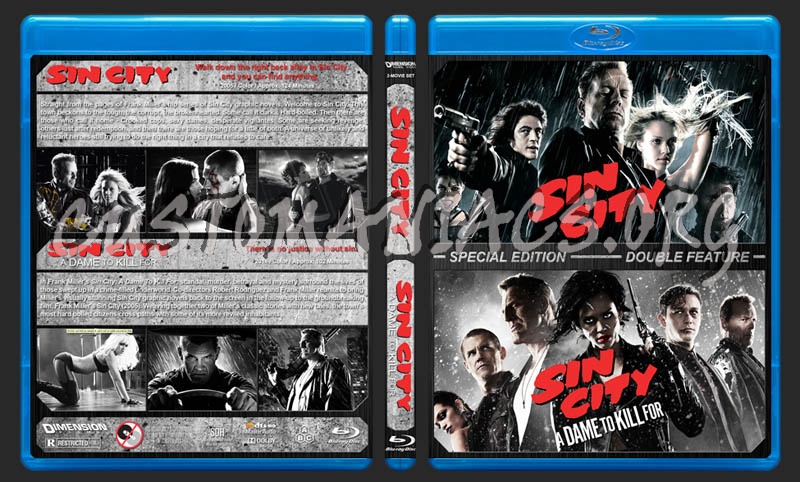 Sin City Double Feature blu-ray cover