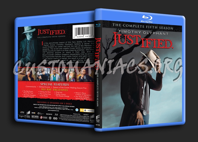 Justified Season 5 blu-ray cover