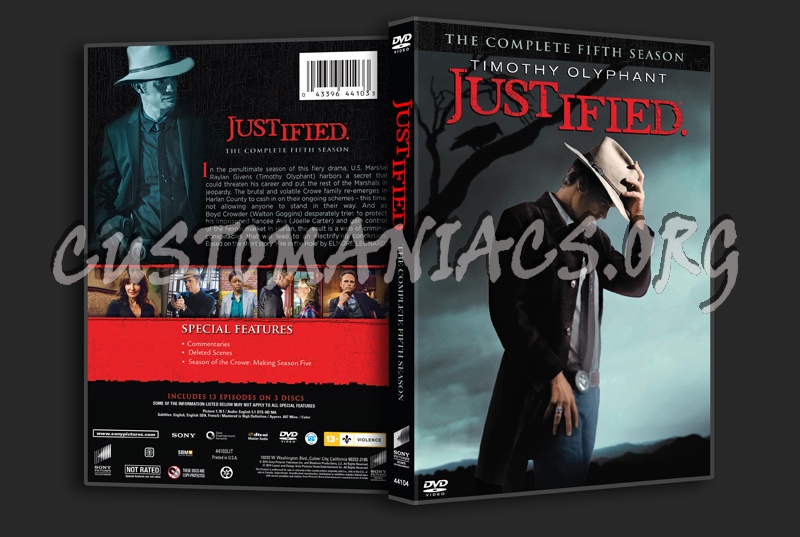 Justified Season 5 dvd cover