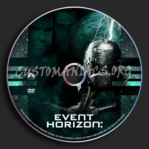 Event Horizon (widescreen version) dvd label