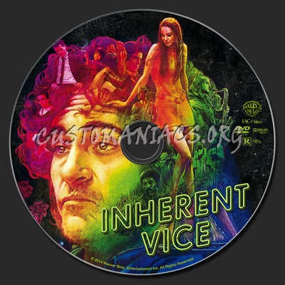 Inherent Vice dvd label