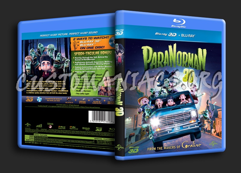 Paranorman 3D blu-ray cover