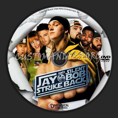 Jay & Silent Bob Strike Back dvd label