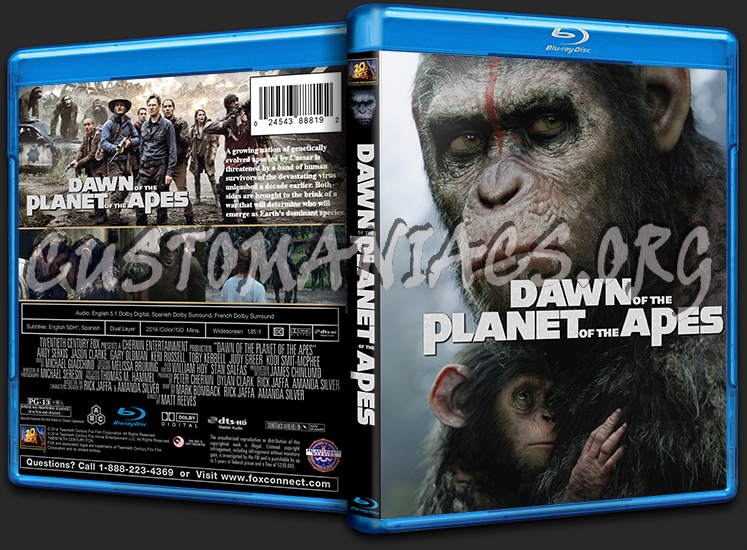 Dawn of the Planet of the Apes blu-ray cover