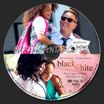 Black or White dvd label