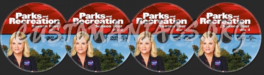 Parks and Recreation Season 4 dvd label