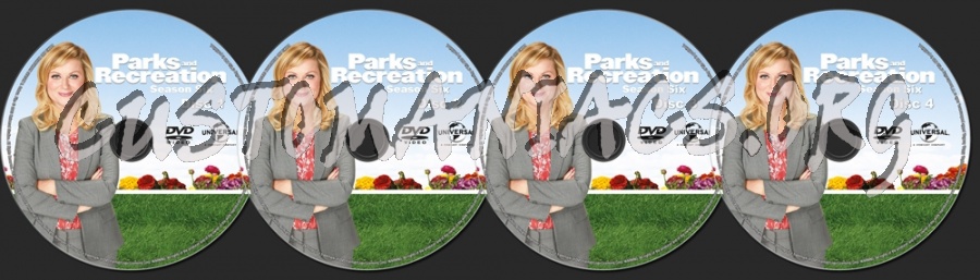 Parks and Recreation Season 6 dvd label