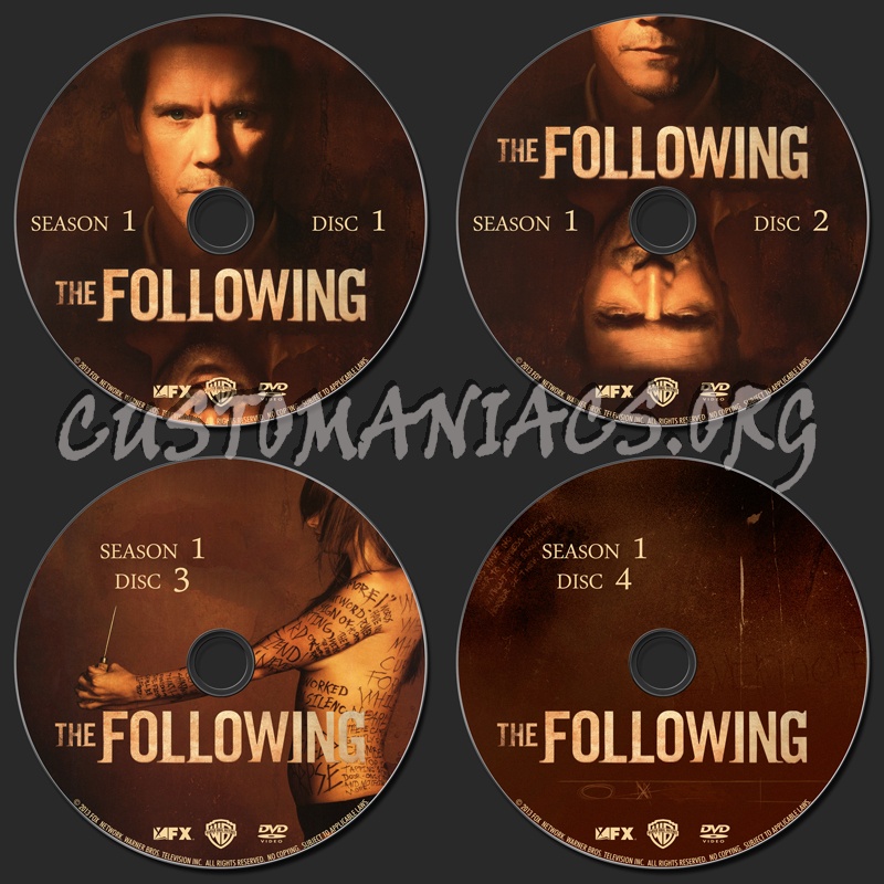 The Following - S1 dvd label