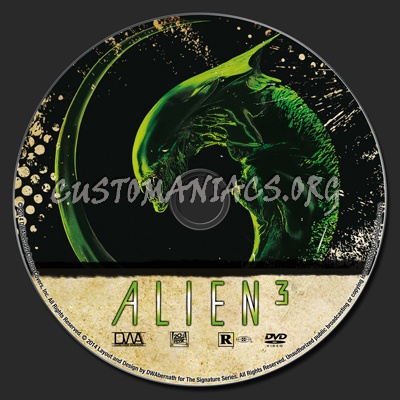 Alien 3 dvd label