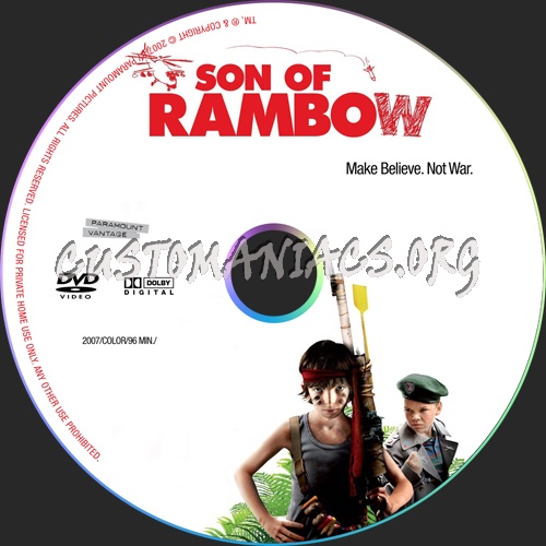 Son of Rambow dvd label