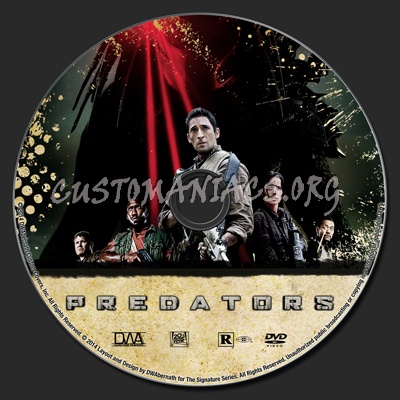 Predators dvd label